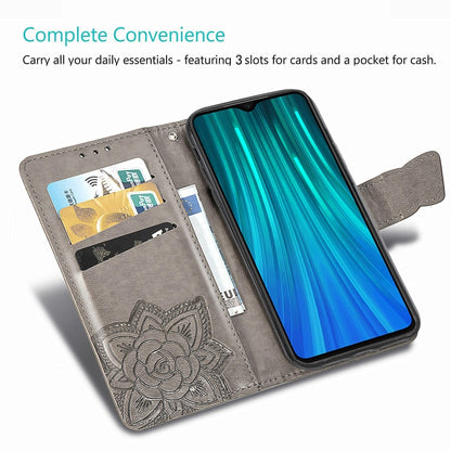 For Xiaomi Redmi Note 8 Pro Butterfly Love Flower Embossed Horizontal Flip Leather Case with Bracket / Card Slot / Wallet / Lanyard, For Redmi Note 8 Pro
