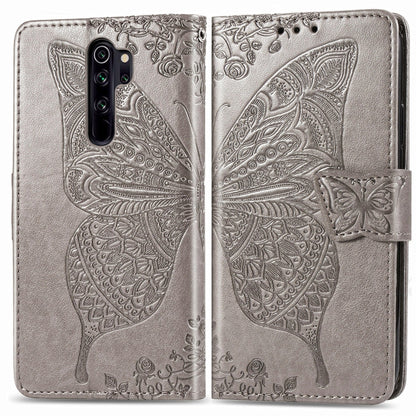For Xiaomi Redmi Note 8 Pro Butterfly Love Flower Embossed Horizontal Flip Leather Case with Bracket / Card Slot / Wallet / Lanyard, For Redmi Note 8 Pro
