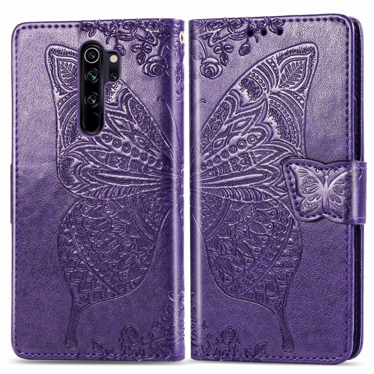 For Xiaomi Redmi Note 8 Pro Butterfly Love Flower Embossed Horizontal Flip Leather Case with Bracket / Card Slot / Wallet / Lanyard, For Redmi Note 8 Pro