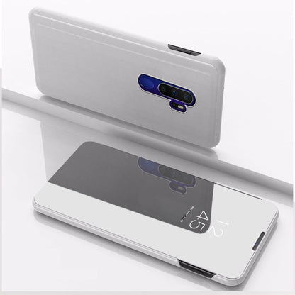 For OPPO A11 / A9 (2020) Plated Mirror Left and Right Flip Cover with Stand Mobile Phone Holster, For OPPO A11