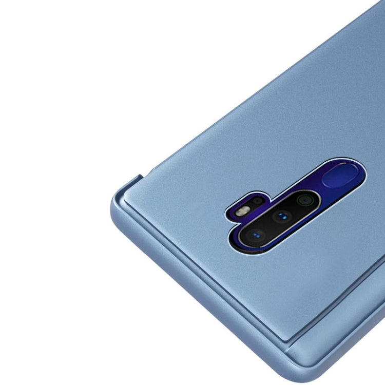 For OPPO A11 / A9 (2020) Plated Mirror Left and Right Flip Cover with Stand Mobile Phone Holster, For OPPO A11