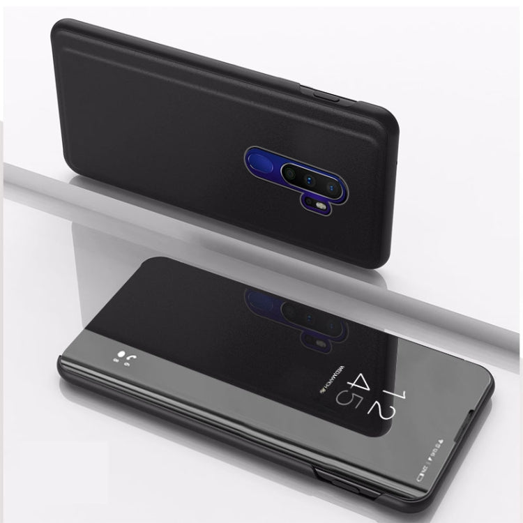 For OPPO A11 / A9 (2020) Plated Mirror Left and Right Flip Cover with Stand Mobile Phone Holster, For OPPO A11
