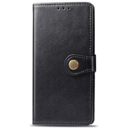 For OPPO A5 2020 / A9 2020 Retro Solid Color Leather Buckle Phone Case with Lanyard & Photo Frame & Card Slot & Wallet & Stand Function, For OPPO A5 2020