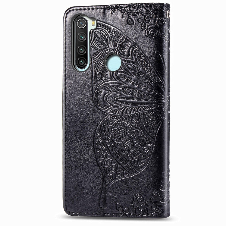 For Xiaomi Redmi Note 8T Butterfly Love Flower Embossed Horizontal Flip Leather Case with Bracket Lanyard Card Slot Wallet, For Redmi Note 8T