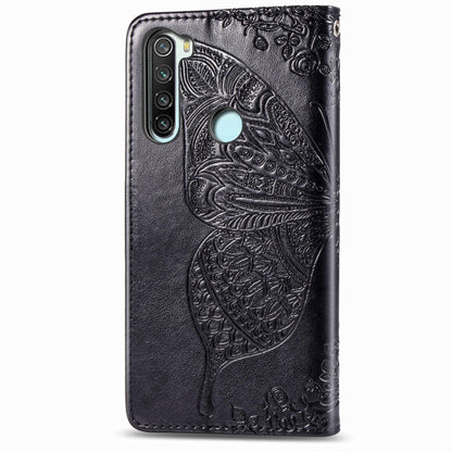 For Xiaomi Redmi Note 8T Butterfly Love Flower Embossed Horizontal Flip Leather Case with Bracket Lanyard Card Slot Wallet, For Redmi Note 8T