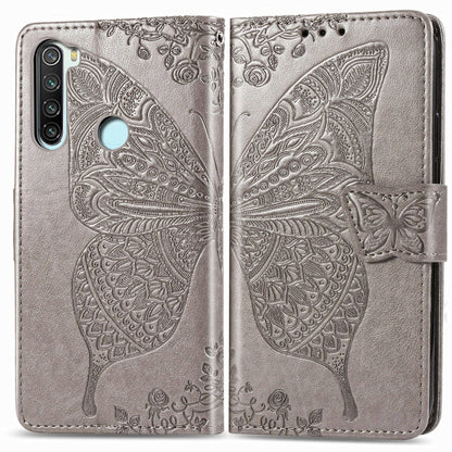 For Xiaomi Redmi Note 8T Butterfly Love Flower Embossed Horizontal Flip Leather Case with Bracket Lanyard Card Slot Wallet, For Redmi Note 8T