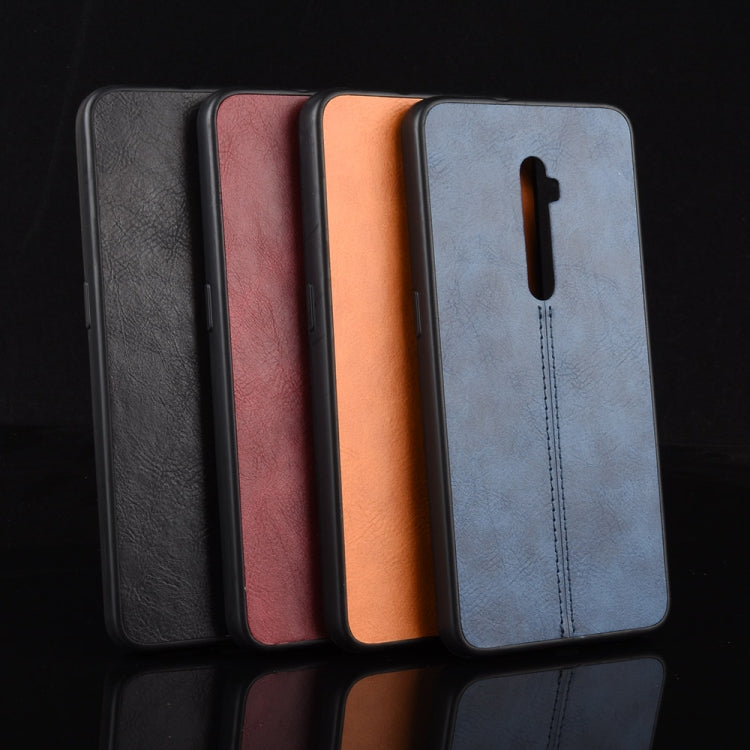 For Oppo Reno 10x zoom Shockproof Sewing Cow Pattern Skin PC + PU + TPU Case, For OPPO Reno 10x zoom