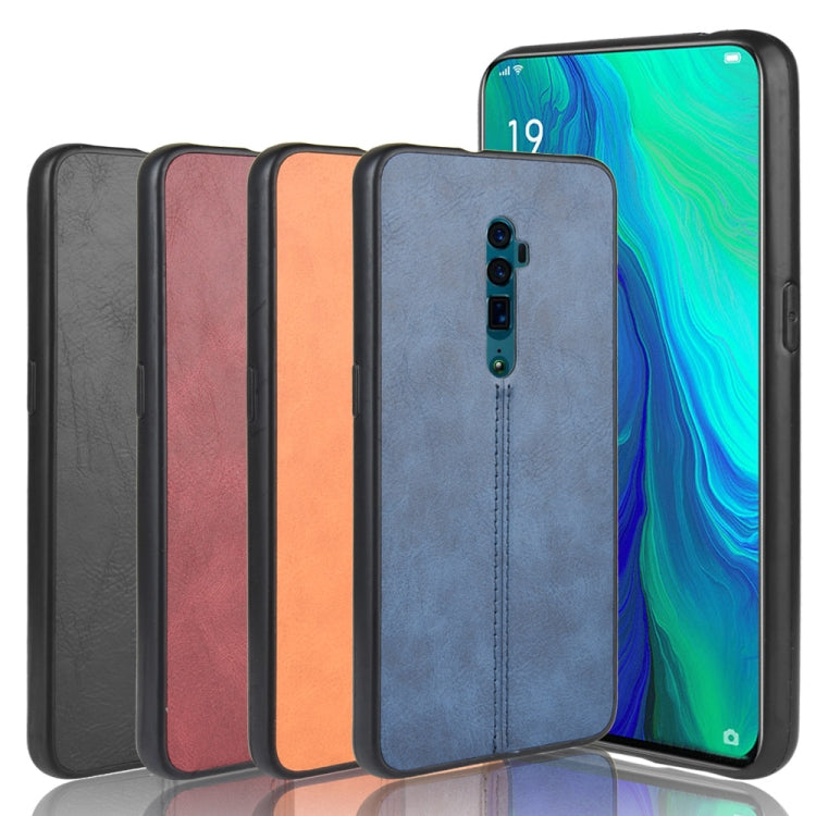 For Oppo Reno 10x zoom Shockproof Sewing Cow Pattern Skin PC + PU + TPU Case, For OPPO Reno 10x zoom