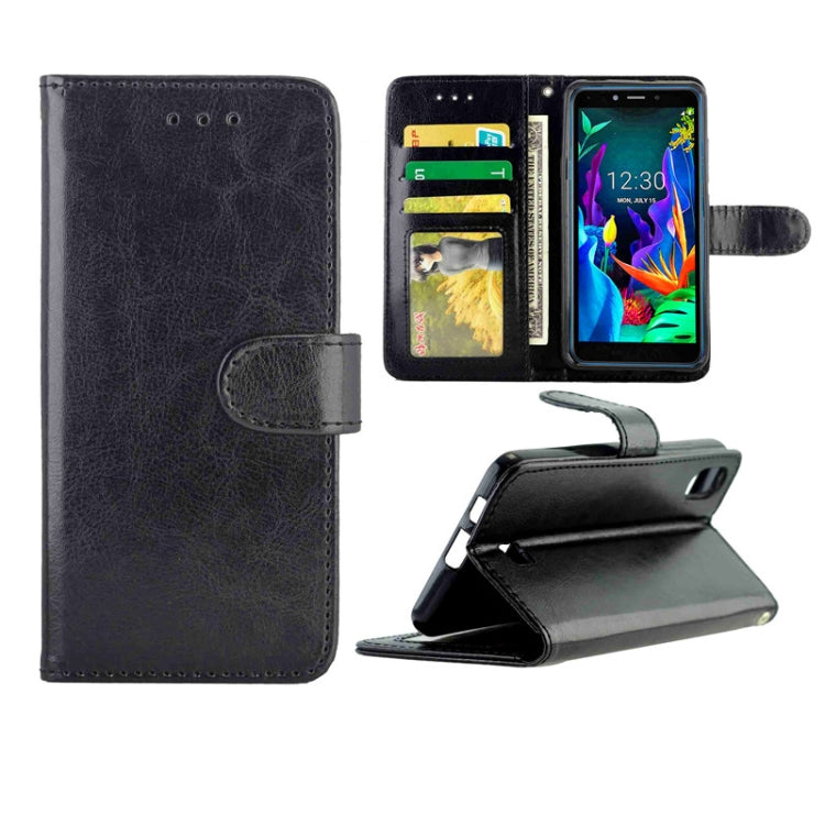 Crazy Horse Texture Leather Horizontal Flip Protective Case with Holder & Card Slots & Wallet & Photo Frame, For Google Pixel4, For LG K20(2019), For OPPO Realme5 Pro