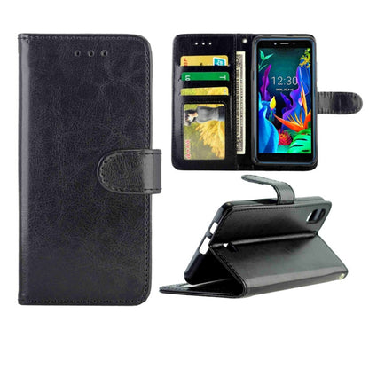 Crazy Horse Texture Leather Horizontal Flip Protective Case with Holder & Card Slots & Wallet & Photo Frame, For Google Pixel4, For LG K20(2019), For OPPO Realme5 Pro