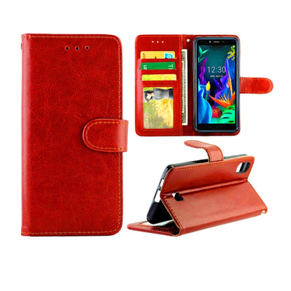 Crazy Horse Texture Leather Horizontal Flip Protective Case with Holder & Card Slots & Wallet & Photo Frame, For Google Pixel4, For LG K20(2019), For OPPO Realme5 Pro