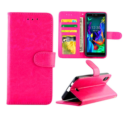 Crazy Horse Texture Leather Horizontal Flip Protective Case with Holder & Card Slots & Wallet & Photo Frame, For Google Pixel4, For LG K20(2019), For OPPO Realme5 Pro