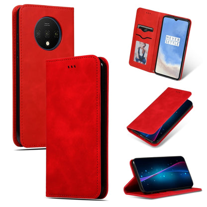 Retro Skin Feel Business Magnetic Horizontal Flip Leather Case, For OnePlus 7T, For OnePlus 7T Pro
