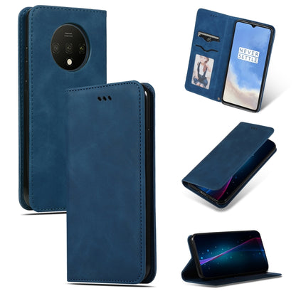 Retro Skin Feel Business Magnetic Horizontal Flip Leather Case, For OnePlus 7T, For OnePlus 7T Pro