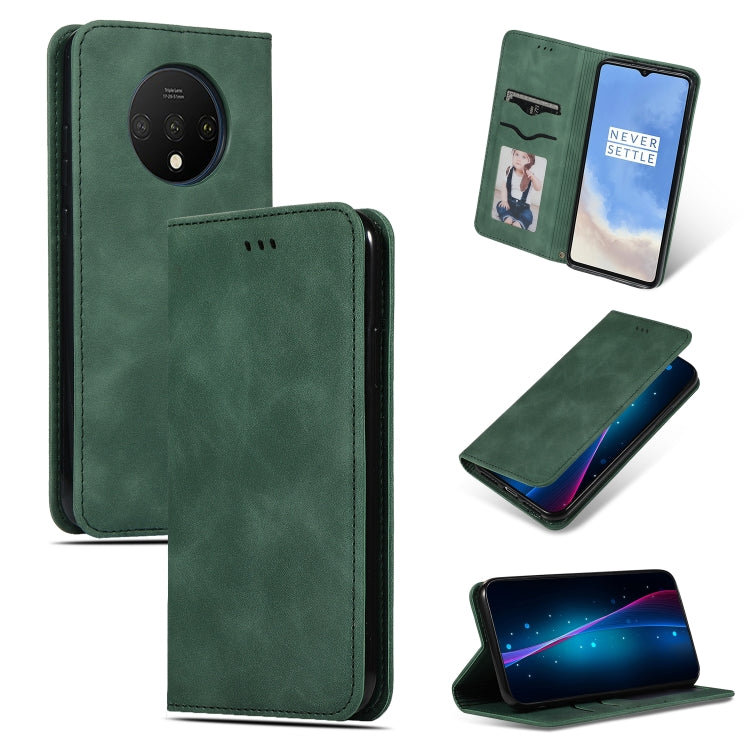 Retro Skin Feel Business Magnetic Horizontal Flip Leather Case, For OnePlus 7T, For OnePlus 7T Pro