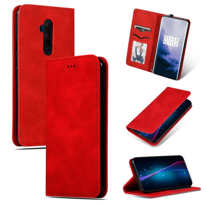 Retro Skin Feel Business Magnetic Horizontal Flip Leather Case, For OnePlus 7T, For OnePlus 7T Pro