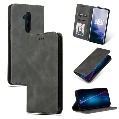 Retro Skin Feel Business Magnetic Horizontal Flip Leather Case, For OnePlus 7T, For OnePlus 7T Pro