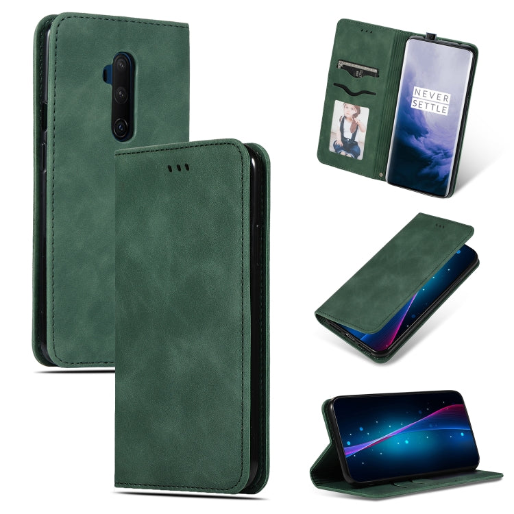Retro Skin Feel Business Magnetic Horizontal Flip Leather Case, For OnePlus 7T, For OnePlus 7T Pro