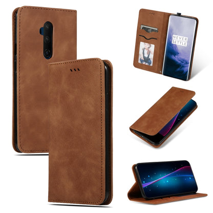 Retro Skin Feel Business Magnetic Horizontal Flip Leather Case, For OnePlus 7T, For OnePlus 7T Pro