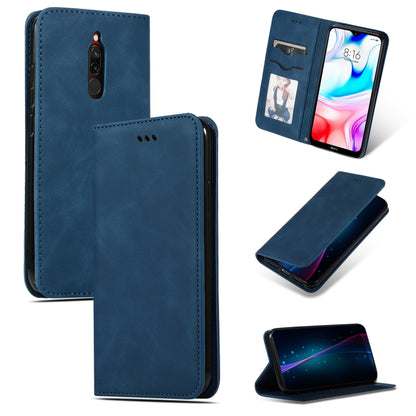 Retro Skin Feel Business Magnetic Horizontal Flip Leather Case, For Xiaomi Redmi 8, For Xiaomi Redmi 8A