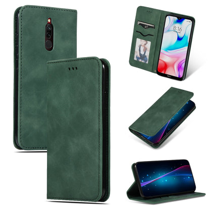 Retro Skin Feel Business Magnetic Horizontal Flip Leather Case, For Xiaomi Redmi 8, For Xiaomi Redmi 8A