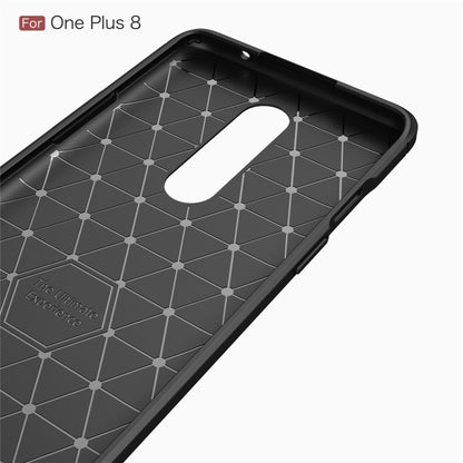 For OnePlus 8 Brushed Texture Carbon Fiber Shockproof TPU Case, For OnePlus 8