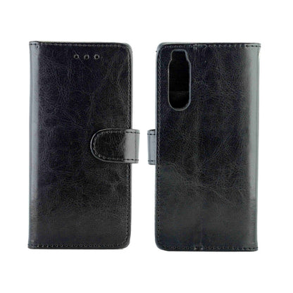 Crazy Horse Texture Leather Horizontal Flip Protective Case with Holder & Card Slots & Wallet & Photo Frame, For Sony Xperia 5, For LG W10, For Motorola MOTO E6 Play