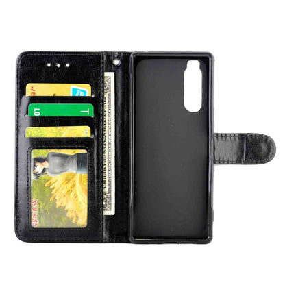 Crazy Horse Texture Leather Horizontal Flip Protective Case with Holder & Card Slots & Wallet & Photo Frame, For Sony Xperia 5, For LG W10, For Motorola MOTO E6 Play