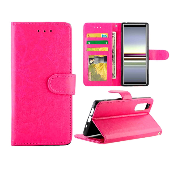 Crazy Horse Texture Leather Horizontal Flip Protective Case with Holder & Card Slots & Wallet & Photo Frame, For Sony Xperia 5, For LG W10, For Motorola MOTO E6 Play
