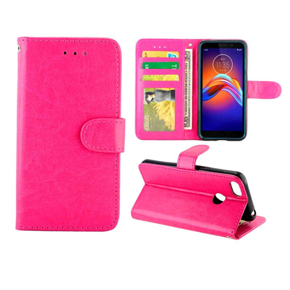 Crazy Horse Texture Leather Horizontal Flip Protective Case with Holder & Card Slots & Wallet & Photo Frame, For Sony Xperia 5, For LG W10, For Motorola MOTO E6 Play