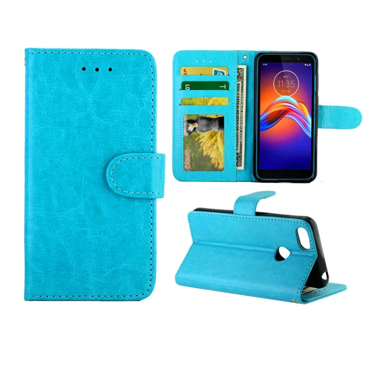 Crazy Horse Texture Leather Horizontal Flip Protective Case with Holder & Card Slots & Wallet & Photo Frame, For Sony Xperia 5, For LG W10, For Motorola MOTO E6 Play