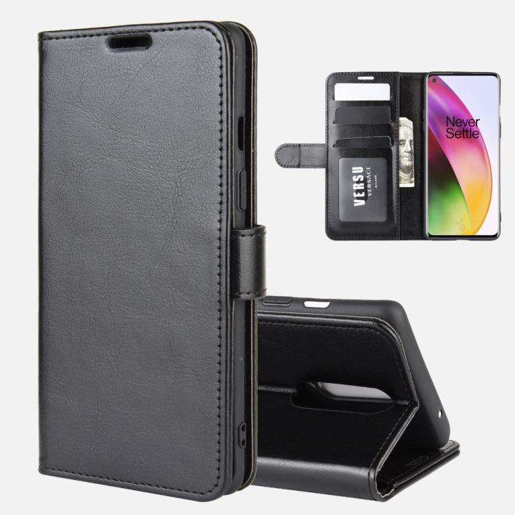 For OnePlus 8 R64 Texture Single Horizontal Flip Protective Case with Holder & Card Slots & Wallet& Photo Frame, For OnePlus 8