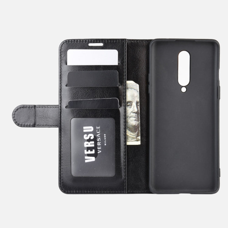For OnePlus 8 R64 Texture Single Horizontal Flip Protective Case with Holder & Card Slots & Wallet& Photo Frame, For OnePlus 8