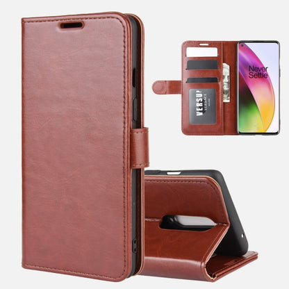 For OnePlus 8 R64 Texture Single Horizontal Flip Protective Case with Holder & Card Slots & Wallet& Photo Frame, For OnePlus 8