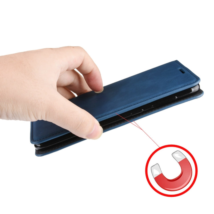 For OnePlus 8 Retro-skin Business Magnetic Suction Leather Case with Holder & Card Slots & Wallet, For OnePlus 8
