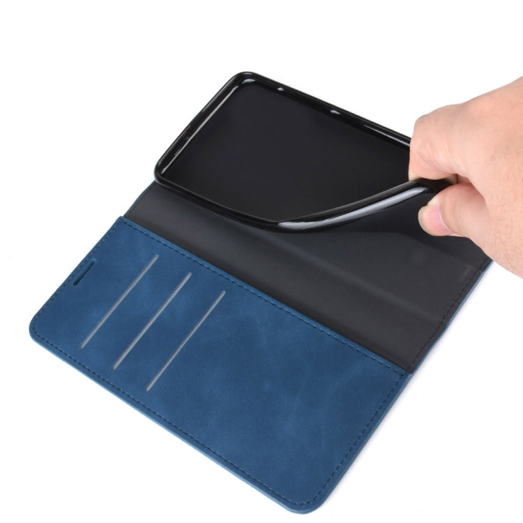 For OnePlus 8 Retro-skin Business Magnetic Suction Leather Case with Holder & Card Slots & Wallet, For OnePlus 8