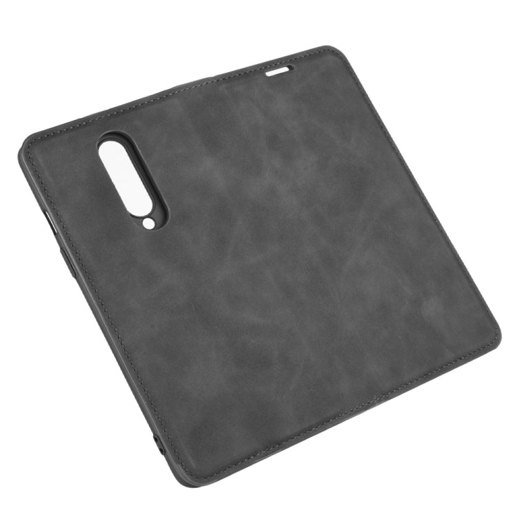 For OnePlus 8 Retro-skin Business Magnetic Suction Leather Case with Holder & Card Slots & Wallet, For OnePlus 8