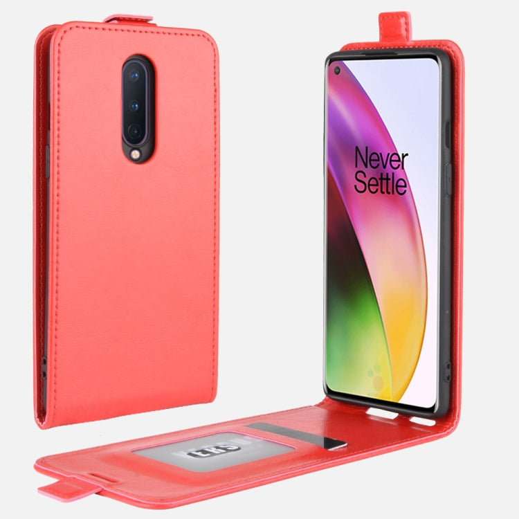 For OnePlus 8 OnePlus 8 R64 Texture Single Vertical Flip Leather Protective Case with Card Slots & Photo Frame, For OnePlus 8
