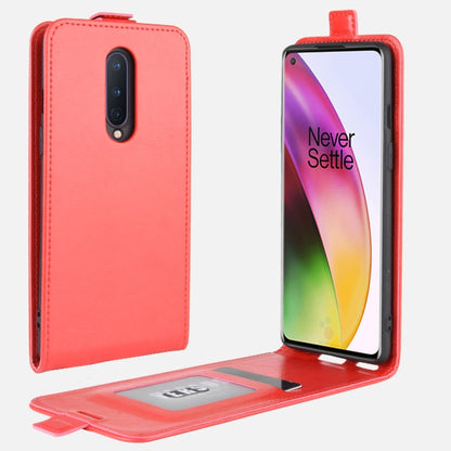 For OnePlus 8 OnePlus 8 R64 Texture Single Vertical Flip Leather Protective Case with Card Slots & Photo Frame, For OnePlus 8