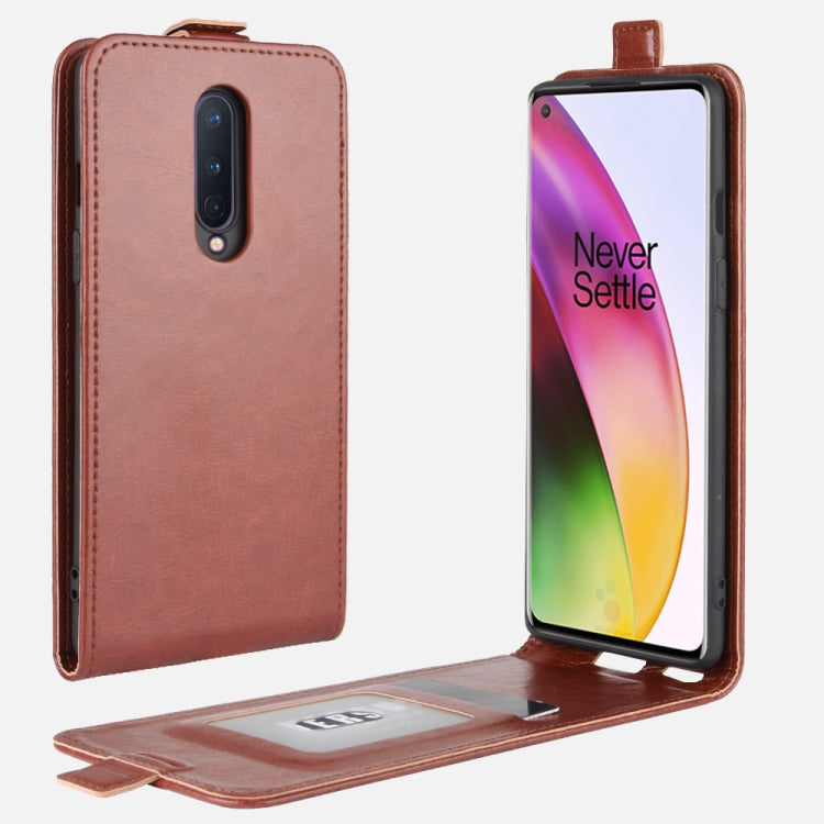 For OnePlus 8 OnePlus 8 R64 Texture Single Vertical Flip Leather Protective Case with Card Slots & Photo Frame, For OnePlus 8