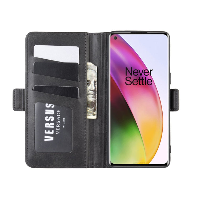 For OnePlus 8 Dual-side Magnetic Buckle Horizontal Flip Leather Case with Holder & Card Slots & Wallet, For OnePlus 8