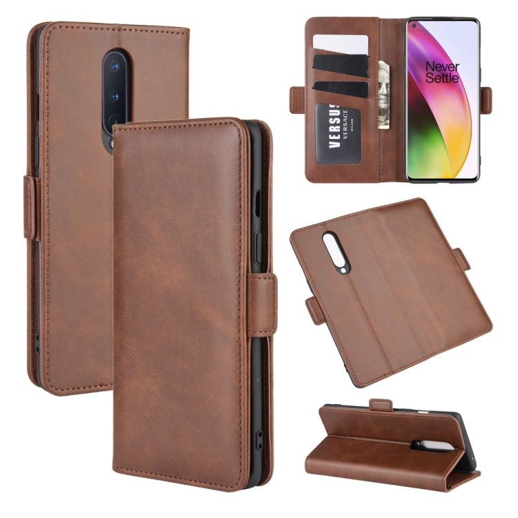 For OnePlus 8 Dual-side Magnetic Buckle Horizontal Flip Leather Case with Holder & Card Slots & Wallet, For OnePlus 8