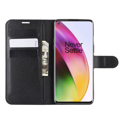 For OnePlus 8 Litchi Texture Horizontal Flip Protective Case with Holder & Card Slots & Wallet, For OnePlus 8