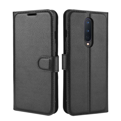 For OnePlus 8 Litchi Texture Horizontal Flip Protective Case with Holder & Card Slots & Wallet, For OnePlus 8