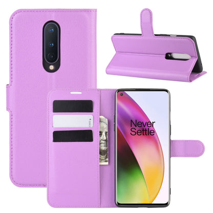 For OnePlus 8 Litchi Texture Horizontal Flip Protective Case with Holder & Card Slots & Wallet, For OnePlus 8