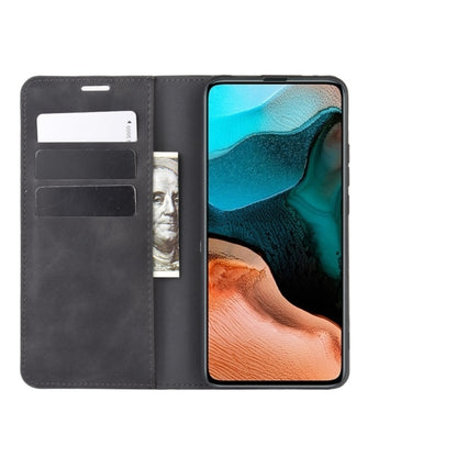 For Xiaomi Redmi K30 Pro Retro-skin Business Magnetic Suction Leather Case with Holder & Card Slots & Wallet, For Redmi K30 Pro