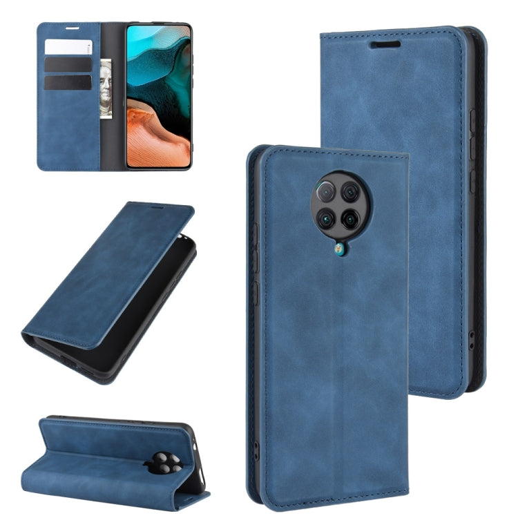 For Xiaomi Redmi K30 Pro Retro-skin Business Magnetic Suction Leather Case with Holder & Card Slots & Wallet, For Redmi K30 Pro