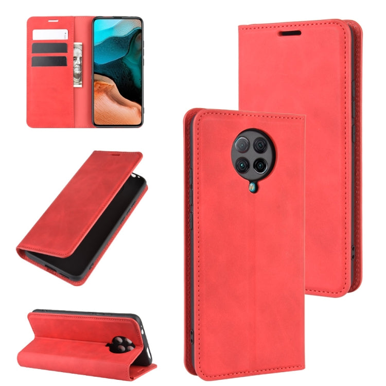 For Xiaomi Redmi K30 Pro Retro-skin Business Magnetic Suction Leather Case with Holder & Card Slots & Wallet, For Redmi K30 Pro