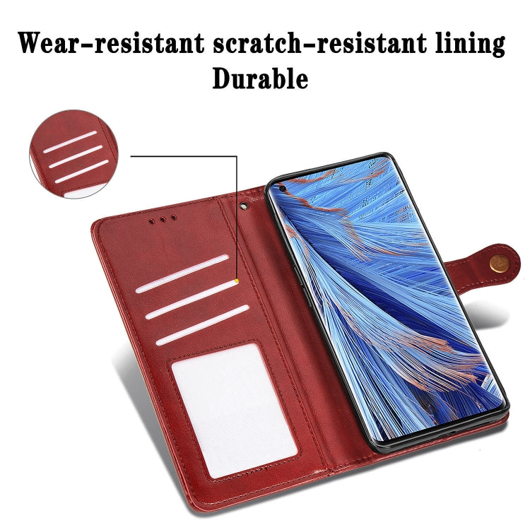 For OPPO Find X2 Retro Solid Color Leather Buckle Phone Case with Lanyard & Photo Frame & Card Slot & Wallet & Stand Function, For OPPO Find X2