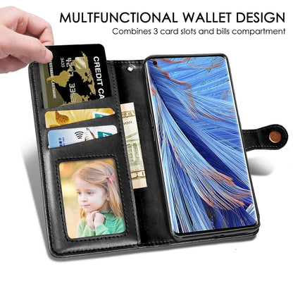 For OPPO Find X2 Retro Solid Color Leather Buckle Phone Case with Lanyard & Photo Frame & Card Slot & Wallet & Stand Function, For OPPO Find X2